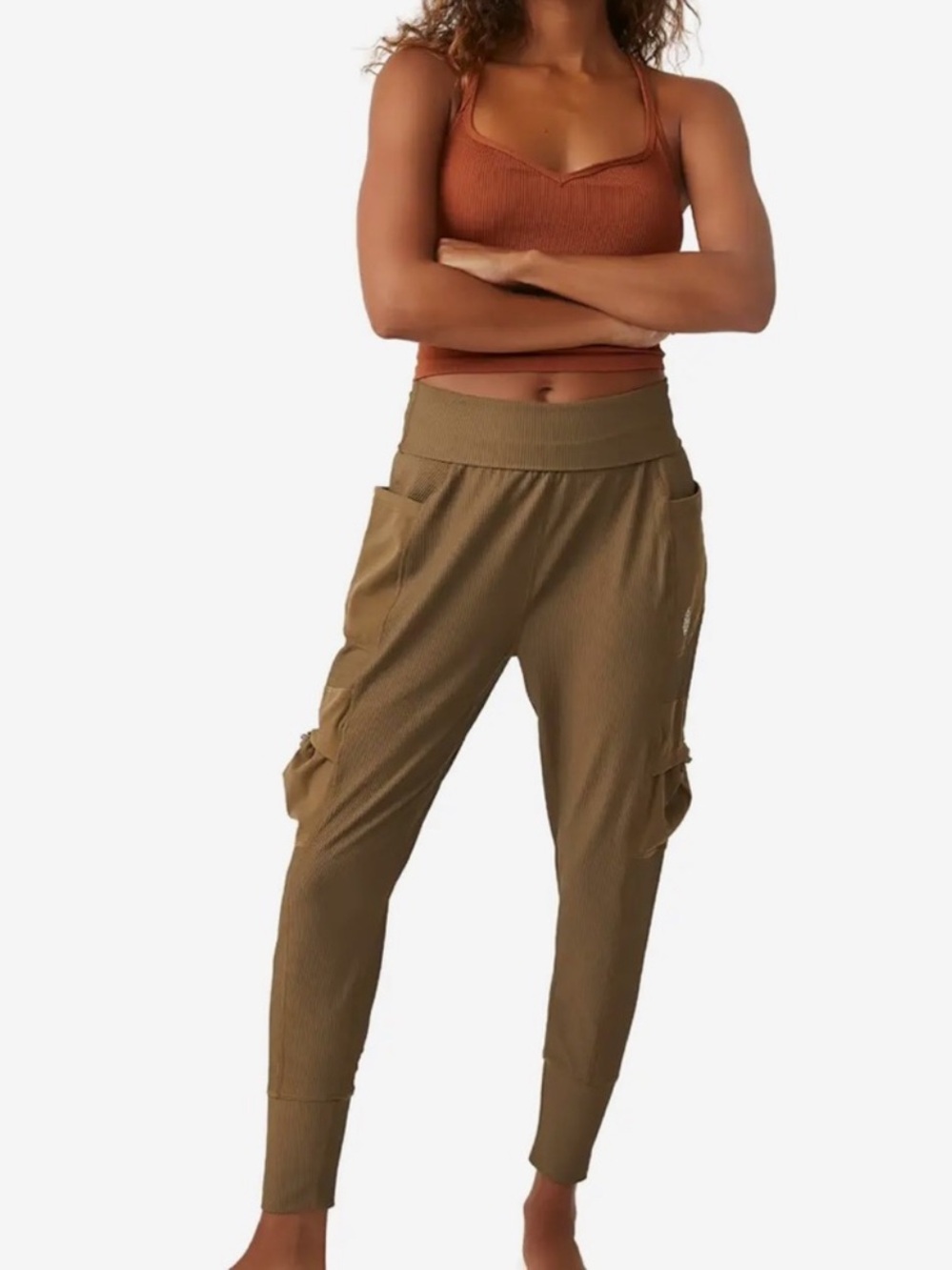 FP Movement Take A Hike Harem Pants in Seagrass Green NWT - Picture 3 of 16
